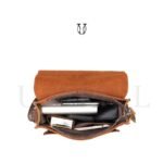 MRU09022001 Morral de cuero vacuno Negro 7
