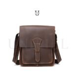MRU09022003 Morral de cuero vacuno Marrón 1