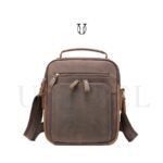 MRU11522002 Morral de cuero vacuno Marrón 1