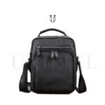 MRU11522001 Morral de cuero vacuno Negro 1
