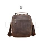 MRU11522002 Morral de cuero vacuno Marrón 3