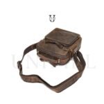 MRU11522002 Morral de cuero vacuno Marrón 4