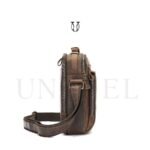 MRU11522001 Morral de cuero vacuno Negro 5