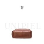MRU12822060 Morral de cuero vacuno caramelo 4