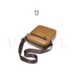 MRU12822005 Morral de cuero vacuno natural 3