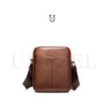 MRU12822060 Morral de cuero vacuno caramelo 2