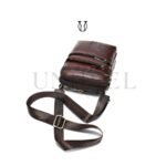 MRU00822003 Morral de cuero vacuno marrón 5