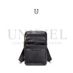 MRU00822001 Morral de cuero vacuno Negro 1