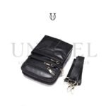 MRU00822001 Morral de cuero vacuno Negro 3