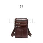 MRU00822003 Morral de cuero vacuno marrón 1