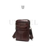 MRU00822003 Morral de cuero vacuno marrón 2