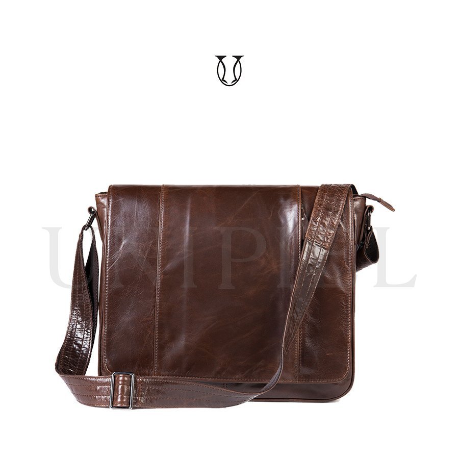 MRU07222003 Maletín Morral de cuero res Marrón