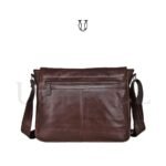 MRU07222003 Maletín Morral de cuero res Marrón 3