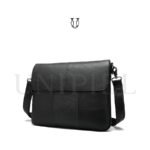 MRU14622001 Morral de Cuero Vacuno Negro 2