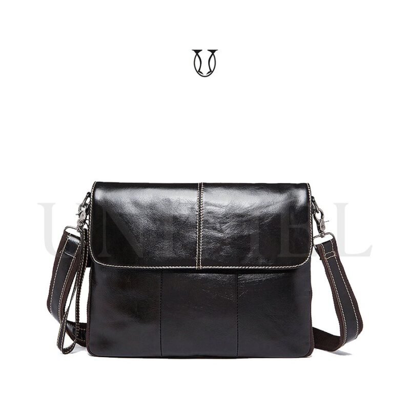 MRU14622002 Morral de Cuero Vacuno Moro