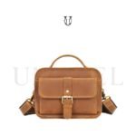 MRU15922032 Maletín Morral de Cuero Res Natural Jaspeado 1