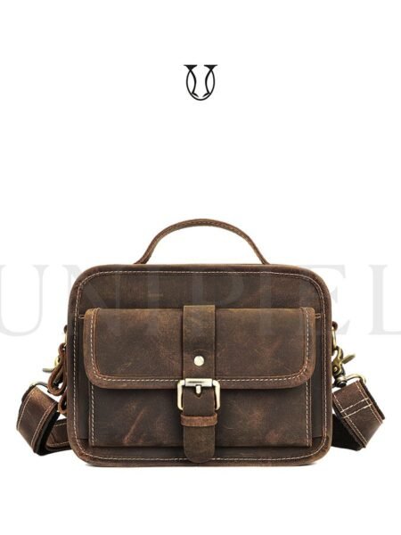 MRU15922127 Maletín Morral de Cuero Res Moro Jaspeado