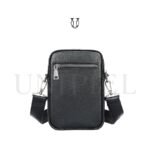 MRU16322001 Morral de Cuero Vacuno Negro 3
