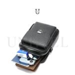 MRU16322001 Morral de Cuero Vacuno Negro 6