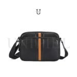 MRU17122001 Morral de cuero vacuno Negro 1