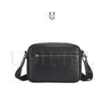 MRU17122001 Morral de cuero vacuno Negro 3