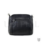MRU17422001 Cartera Morral de Cuero de Res Negro 2