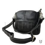 MRU17422001 Cartera Morral de Cuero de Res Negro 3
