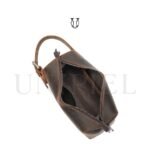 NEC03922025 Neceser de Cuero Vacuno color Marrón Jaspeado 5
