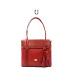 CAT-6-2 Cartera de cuero vacuno Rojo 1
