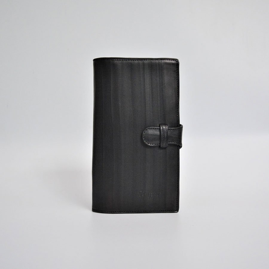 BIC05922033 Billetera de saco cuero res color negro
