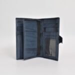 BIC05922033 Billetera de saco cuero guante res color azul 2