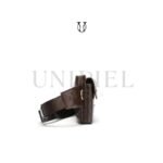 CNG01722006 Canguro Riñonera de cuero vacuno azul 5
