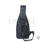 MHU02122001 Mochila Canguro de cuero vacuno color Negro 2