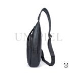 MHU02122001 Mochila Canguro de cuero vacuno color Negro 4