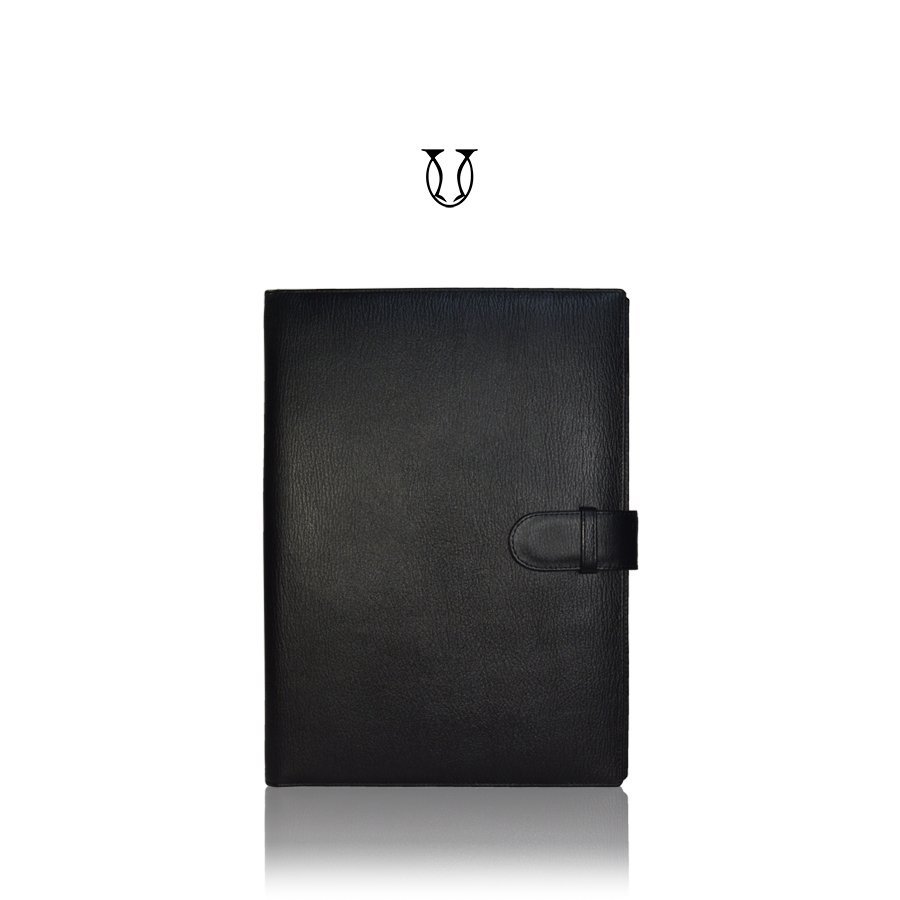 CRU00622041 Carpeta md Diplomatico A4 cuero vacuno color Negro floter
