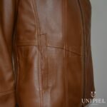 Casaca md capucha cuero guante ovino CSD011/ Caramelo 4