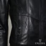 Casaca md capucha cuero guante ovino CSD011/ Negro 4