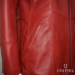 CSD0041212 Saco de cuero guante ovino color rojo 3
