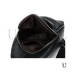 MHU04722001 Mochila canguro de cuero vacuno negro 6