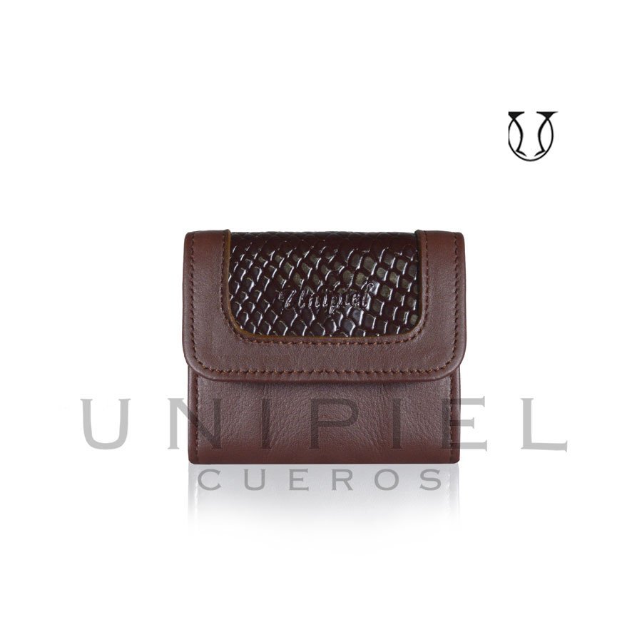 MDD02122205 Monedero cuero vacuno color Marrón