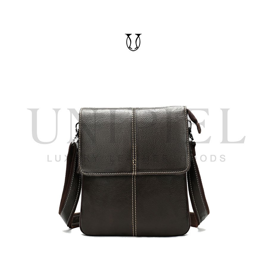 MRU09322002 Morral de cuero vacuno Moro