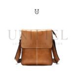 MRU09322003 Morral de cuero vacuno Natural 1