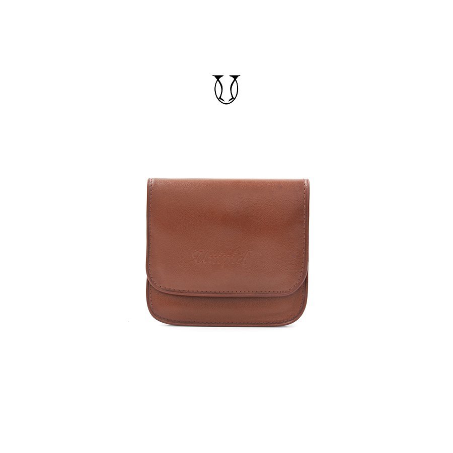 MDC01522197 Monedero de cuero vacuno color marron caoba
