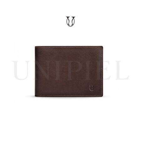 BIC00623002 Billetera de cuero c/sencillera Luxury moro