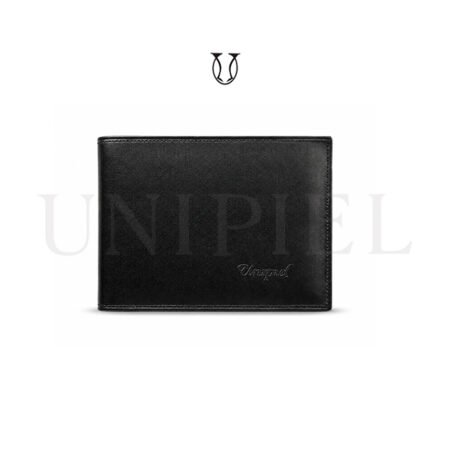 BIC06622001 Billetera cuero Md. washington c/sencillera negro