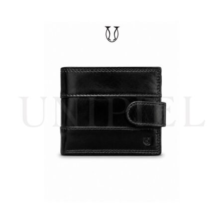 BIC18222001 Billetera de cuero res color negro