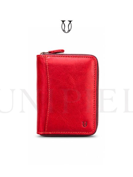 BIC08922005 Billetera de cuero Res rojo