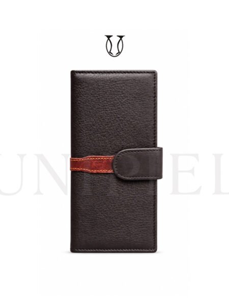 BIC20622053 Billetera de cuero Res negro y moro