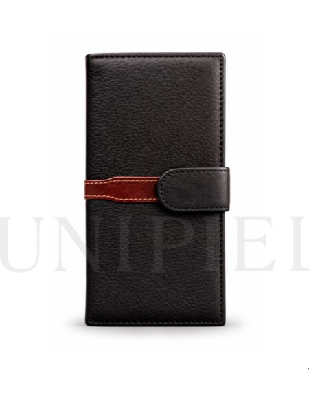 BIC20622053 Billetera de cuero Res negro y moro