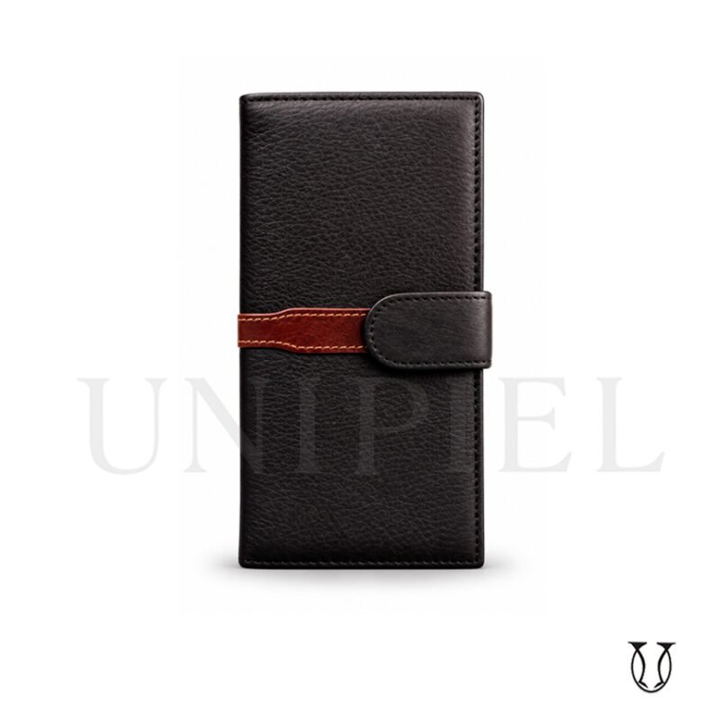 BIC20622053 Billetera de cuero Res negro y moro